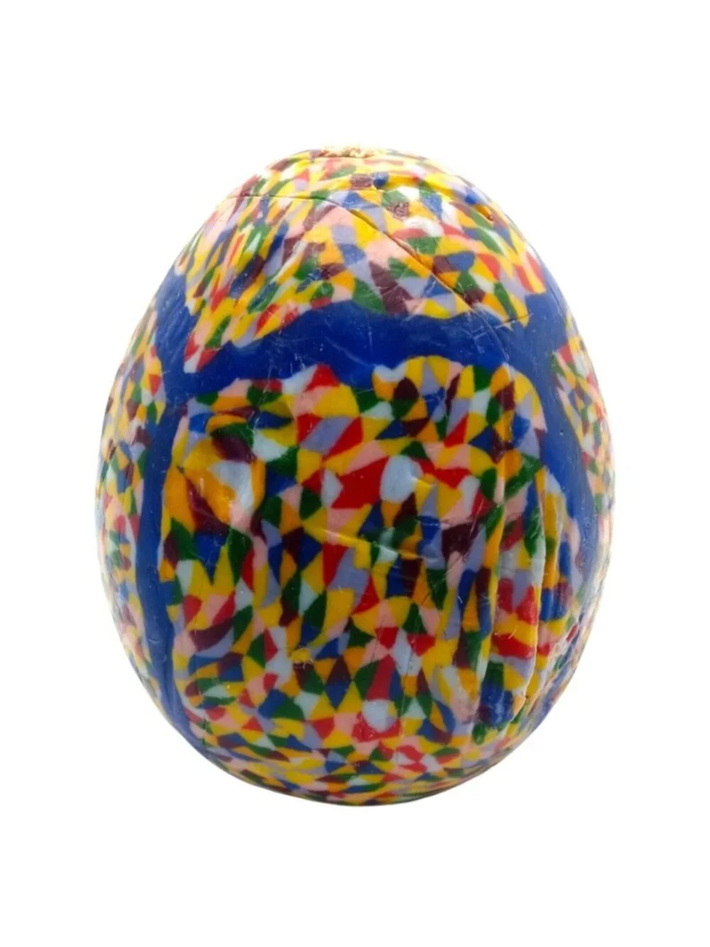 Pop Art Confetti Candle Egg Shaped Unused Multicolors - Picture 3 of 11